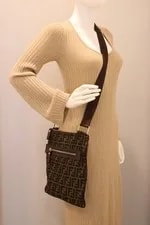 Fendi Front Zip Flat Messenger Medium 2