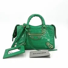 Balenciaga — Balenciaga Classic City Mini Embossed Lthr Crossbody US Ship — Handbag — resale