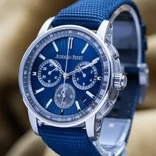 2024 Audemars Piguet Code 11.59 Chrono 41mm Blue Dial Steel AP 26393ST Full Set 4