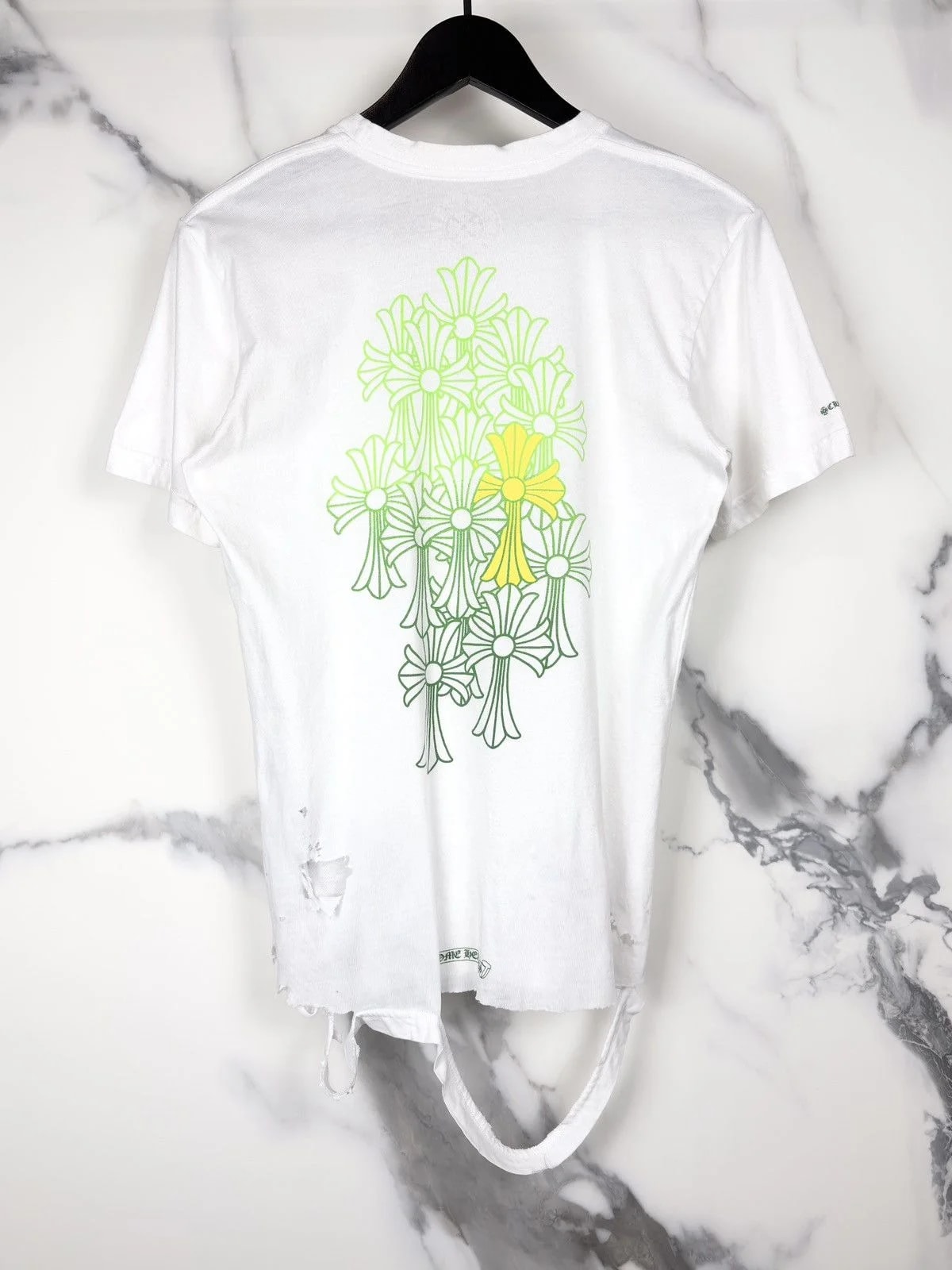 Chrome Hearts — Hearts Thrashed Cemetery Cross Tshirt — streetwear — resale