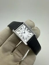 Cartier — Cartier Tank Solo Steel Leather Strap 27x34.5mm Quartz W1018355 — Watch — resale