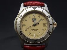 Tag Heuer Professional 200M 974.013F Stainless Steel With Leather Strap 4