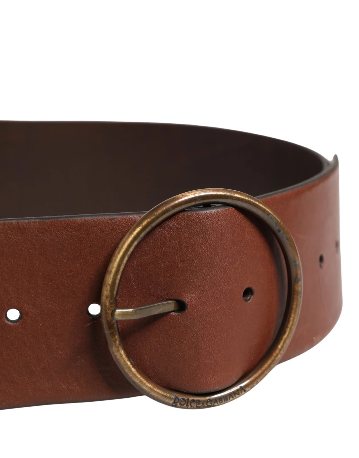 Dolce & Gabbana Wide Waist Metal Round Belt 3