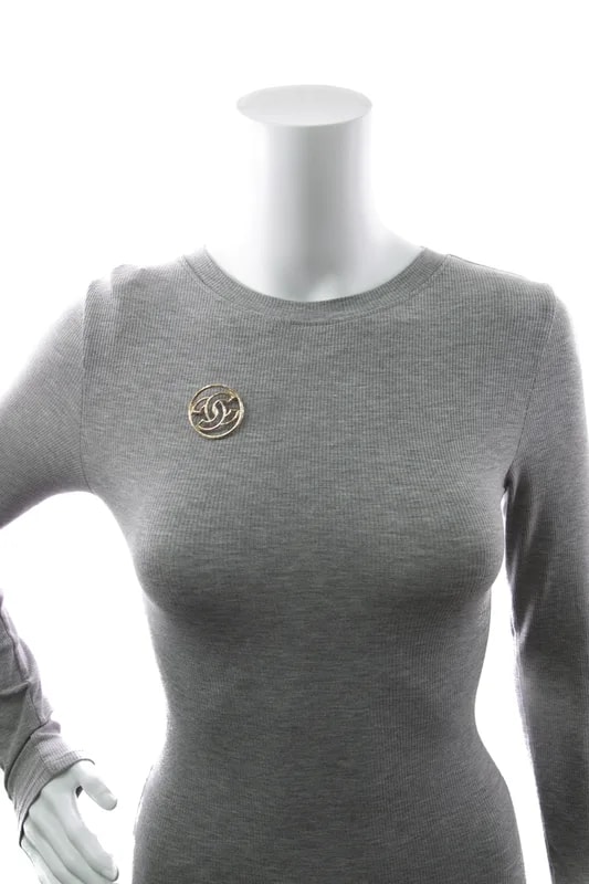 CC Circle Brooch 2