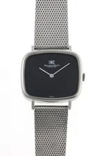 IWC Cal 423 Cushion Square Wind 2583 Black Dial Stainless Steel 2