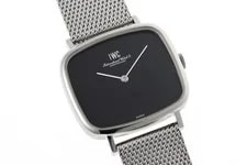 IWC Cal 423 Cushion Square Wind 2583 Black Dial Stainless Steel 4
