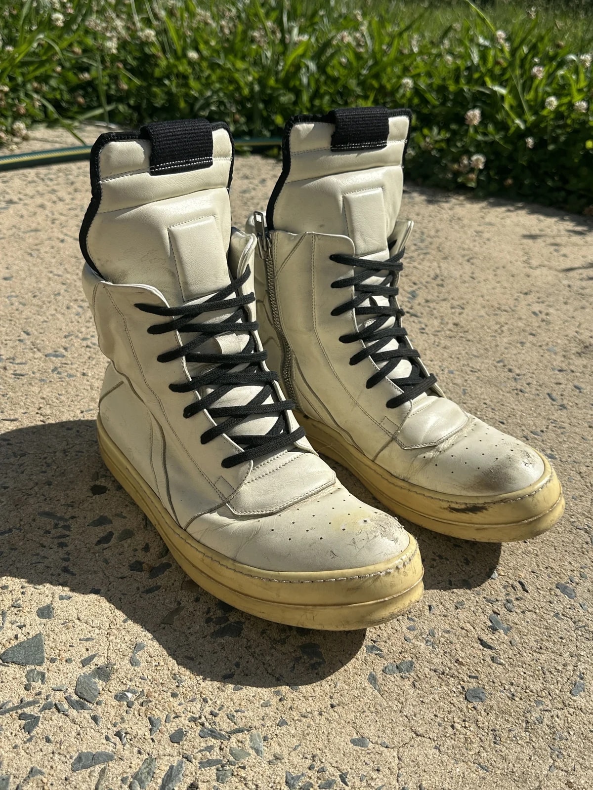 Rick Owens — Rick Owens Milk Geobasket — Sneaker — resale