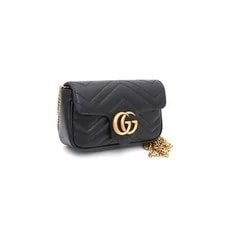 Gucci 476433 GG Marmont Matelassé Super Mini With Chain 156290531 [P] 2