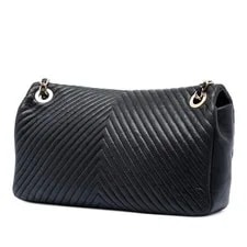 Chanel Medium Chevron Wrinkled Medallion Charm Flap 2