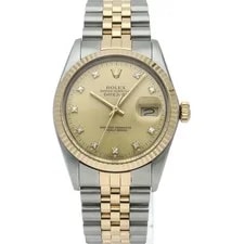 Rolex Datejust 16013G(R) Gold 36mm Champagne Dial Automatic #LPW1073 2
