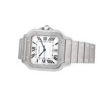 Cartier Santos Titanium White Dial 47.5mm X 39.8mm WSSA0089 Full Set 3
