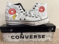 Converse X Peanuts Chuck Taylor All Star Snoopy & Woodstock Size 9.5 New 2