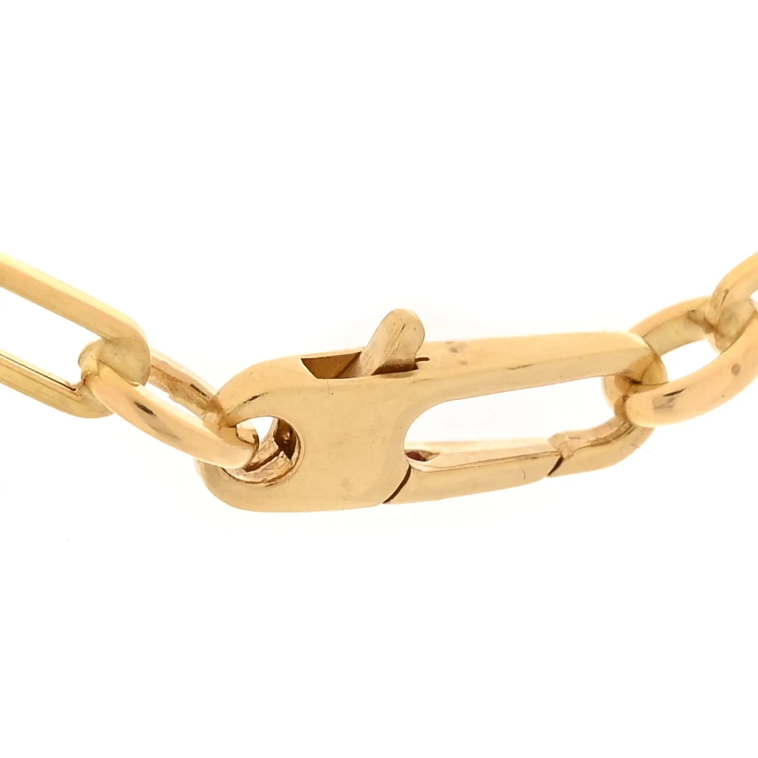18K Yellow Gold Paper Clip Link 4