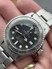 1972 Rolex Sea Dweller 1665 Double Red MK3 Dial Box Papers Arabic Date Serviced 2