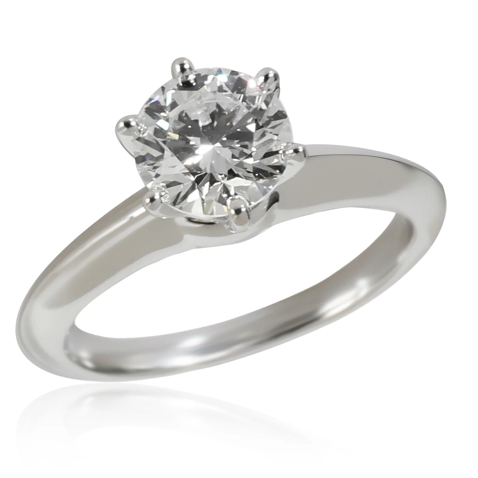 Tiffany & Co. Solitaire Engagement Ring H Vs2 1.02 Ctw 950 3