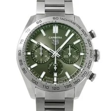 TAG Heuer — TAG Heuer Carrera Caliber Heuer02 Sport Chronograph CBN2A10.BA0643 Green WAT... — Watch — resale