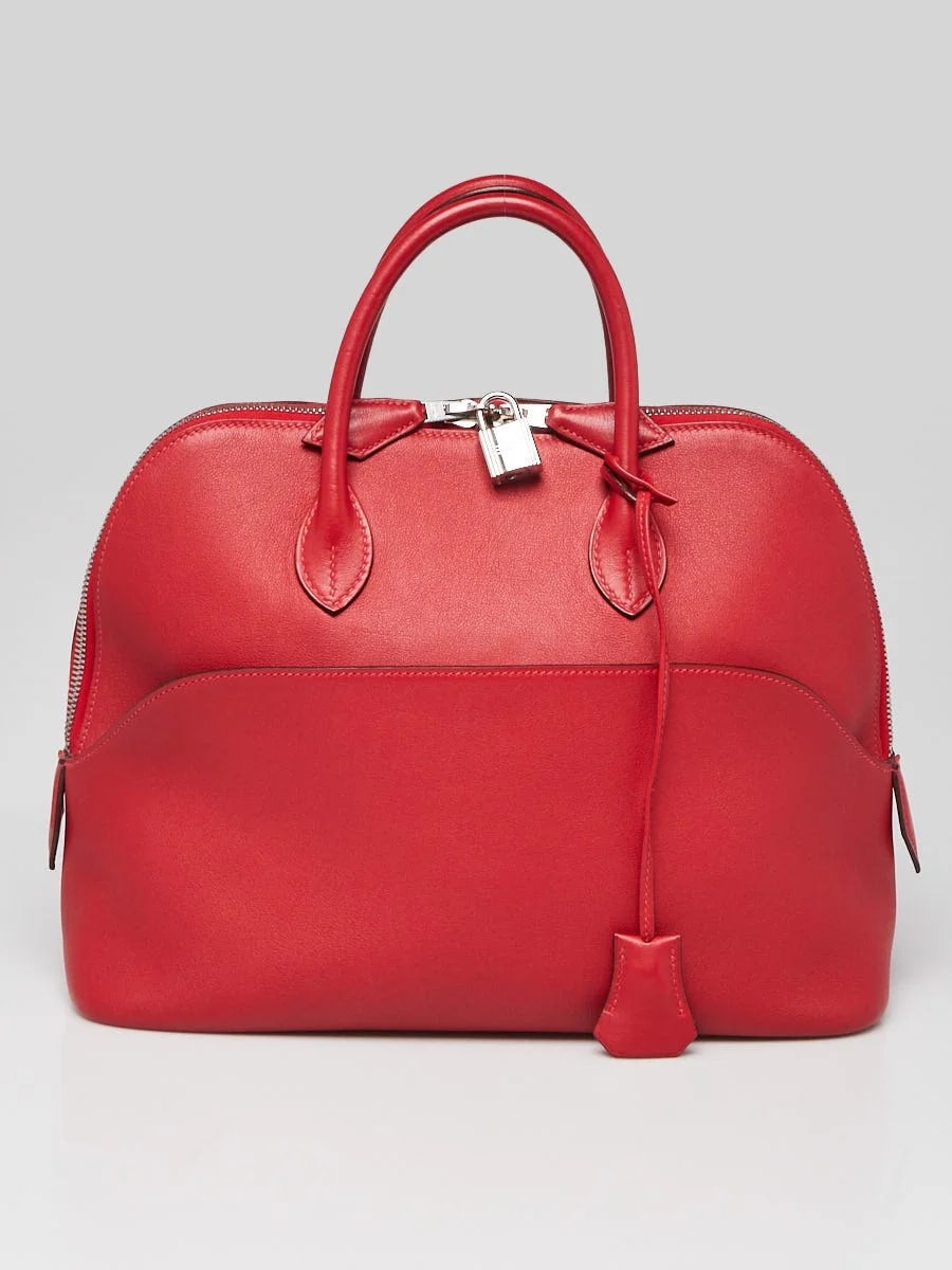 Hermès — Hermes 30cm Casaque Palladium Plated Bolide 1923 — Handbag — resale