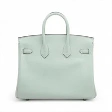 Hermès Birkin 25 le Tournay Veal Peppermint Metal Fittings W: 2