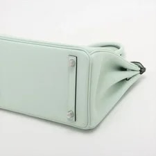 Hermès Birkin 25 le Tournay Veal Peppermint Metal Fittings W: 3