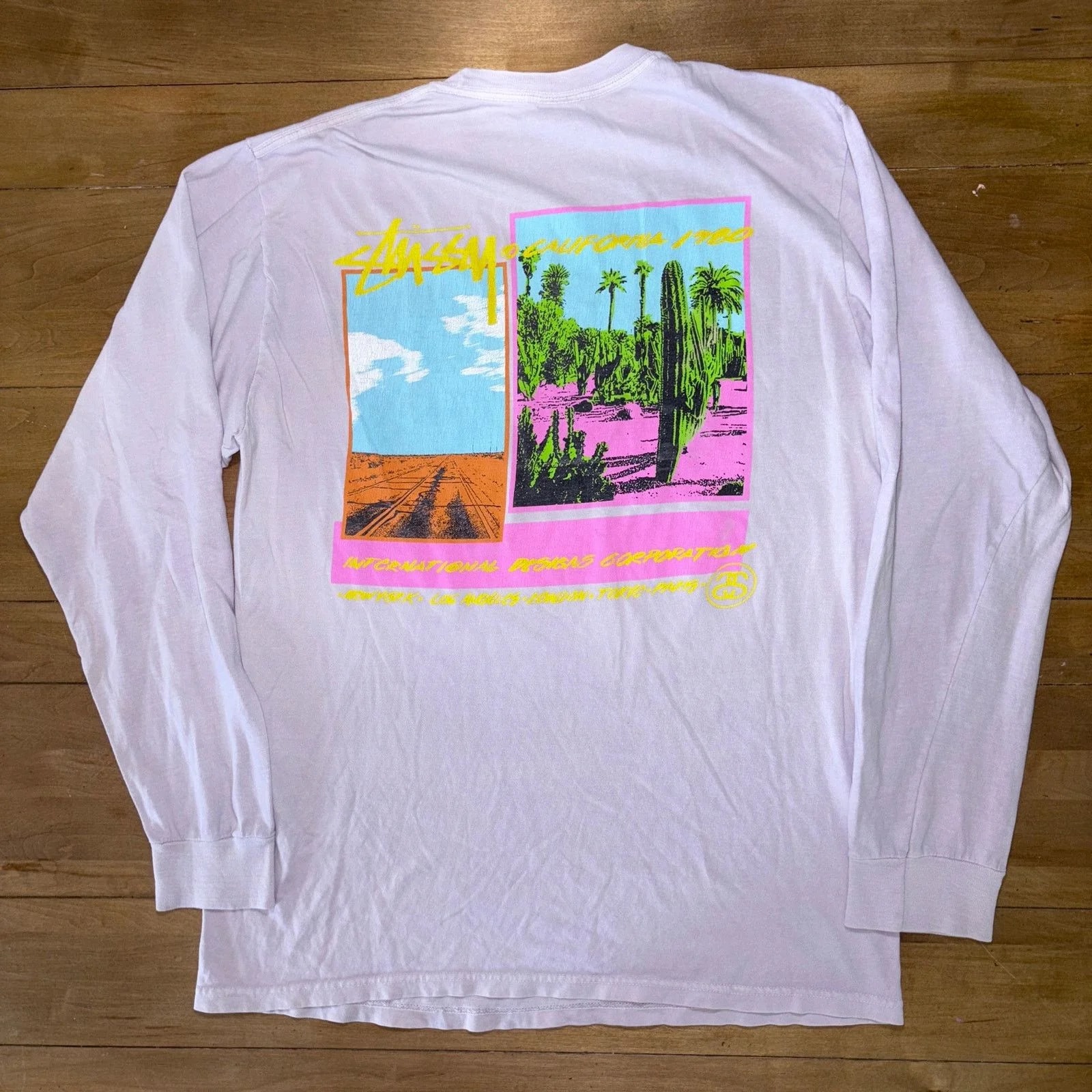 Stussy — Stussy Palm Desert Pigment Dyed Long Sleeve Tee — streetwear — resale