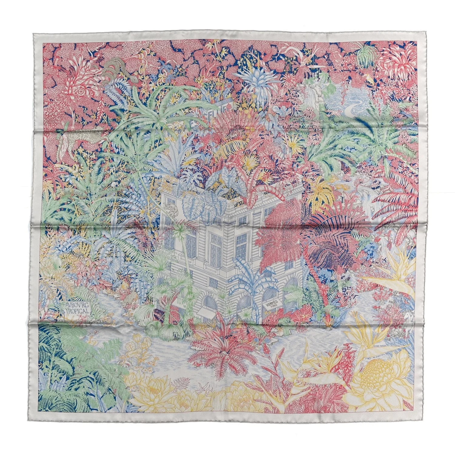 Hermès — Faubourg Tropical Scarf 90 Pierre — Accessory — resale