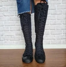 ⭐Converse Chuck Taylor XXHi Sz 8.5 Knee-high Boots A12325C 2