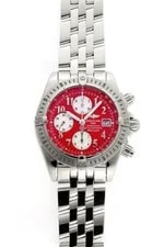 Breitling Chronomat Evolution A13356 Red Dial Stainless Steel From Japan w0714 2