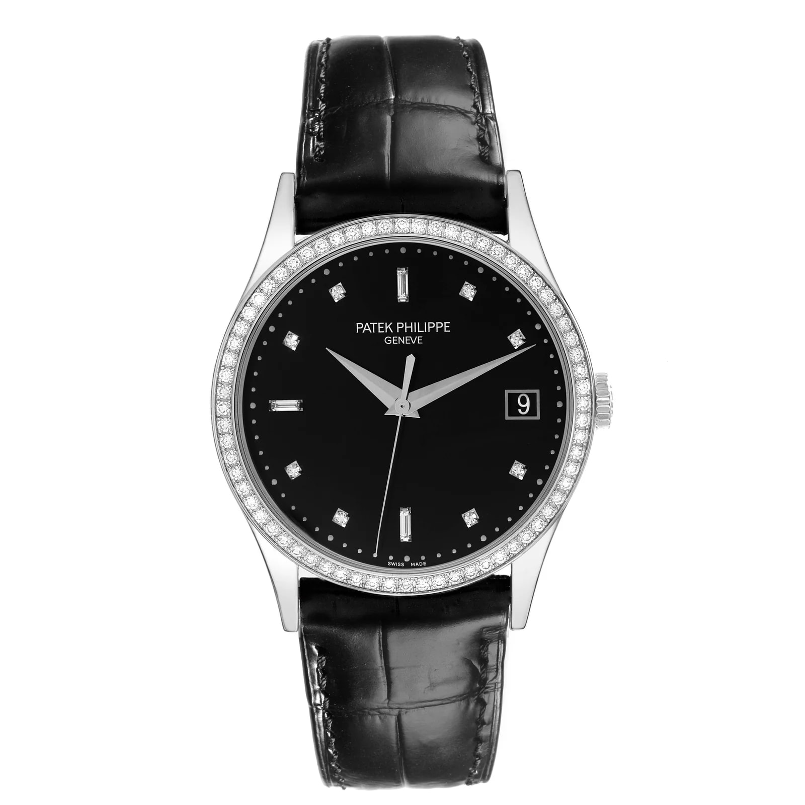 Worldofluxuryus — Patek Philippe Calatrava 18K White Gold & Diamond ’s — Watch — resale