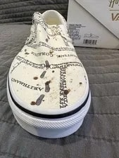Vans Harry Potter Classic Slip-on Size 11W/9.5M Marauder’s Map 3