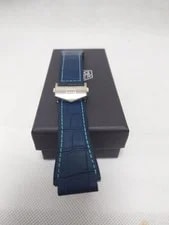 Discontinued Item Tag Heuer Connected Replacement Belt Blue Stitch 2