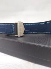 Discontinued Item Tag Heuer Connected Replacement Belt Blue Stitch 3