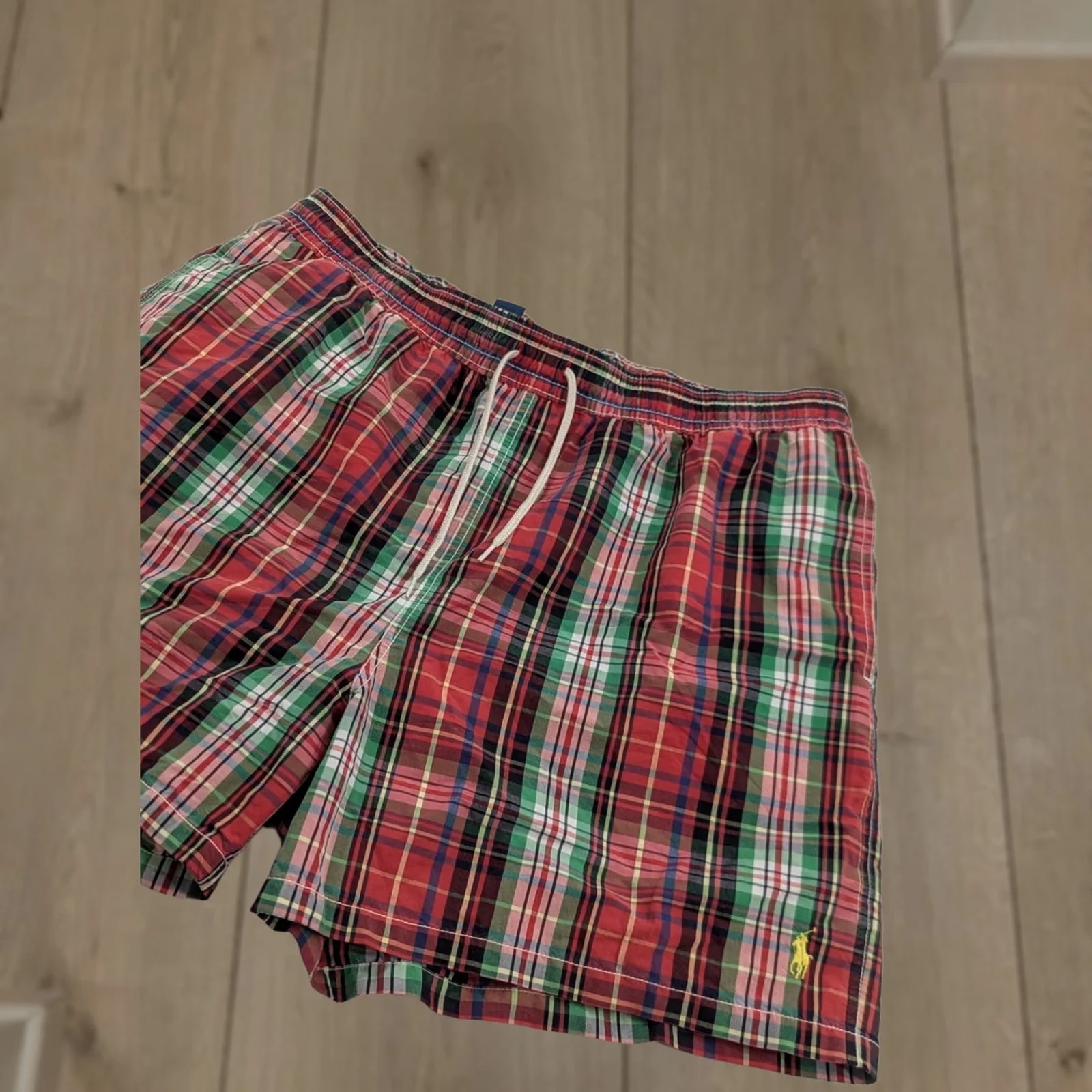 Polo Ralph Lauren Swim Trunks 2XL Plaid Lined Short Trunks Preppy Surfing — streetwear — resale