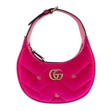 Gucci — Auth Gucci GG Marmont Half Moon / - z8355 — Handbag — resale