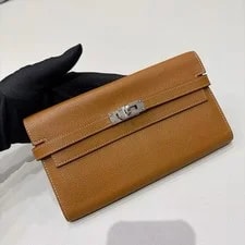 Hermes Kelly Long Wallet Card Case Long Bi-fold Wallet WOC 2