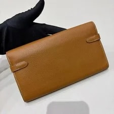 Hermes Kelly Long Wallet Card Case Long Bi-fold Wallet WOC 3