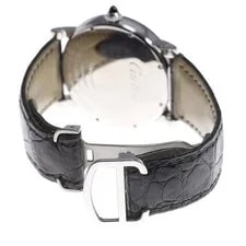 Cartier Rotonde DE W1556369 40mm SS Leather Hand-Wind Date Power #C249 4