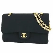 Chanel — Chanel Double Flap Chain Matelass 25 Cotton Can — Handbag — resale