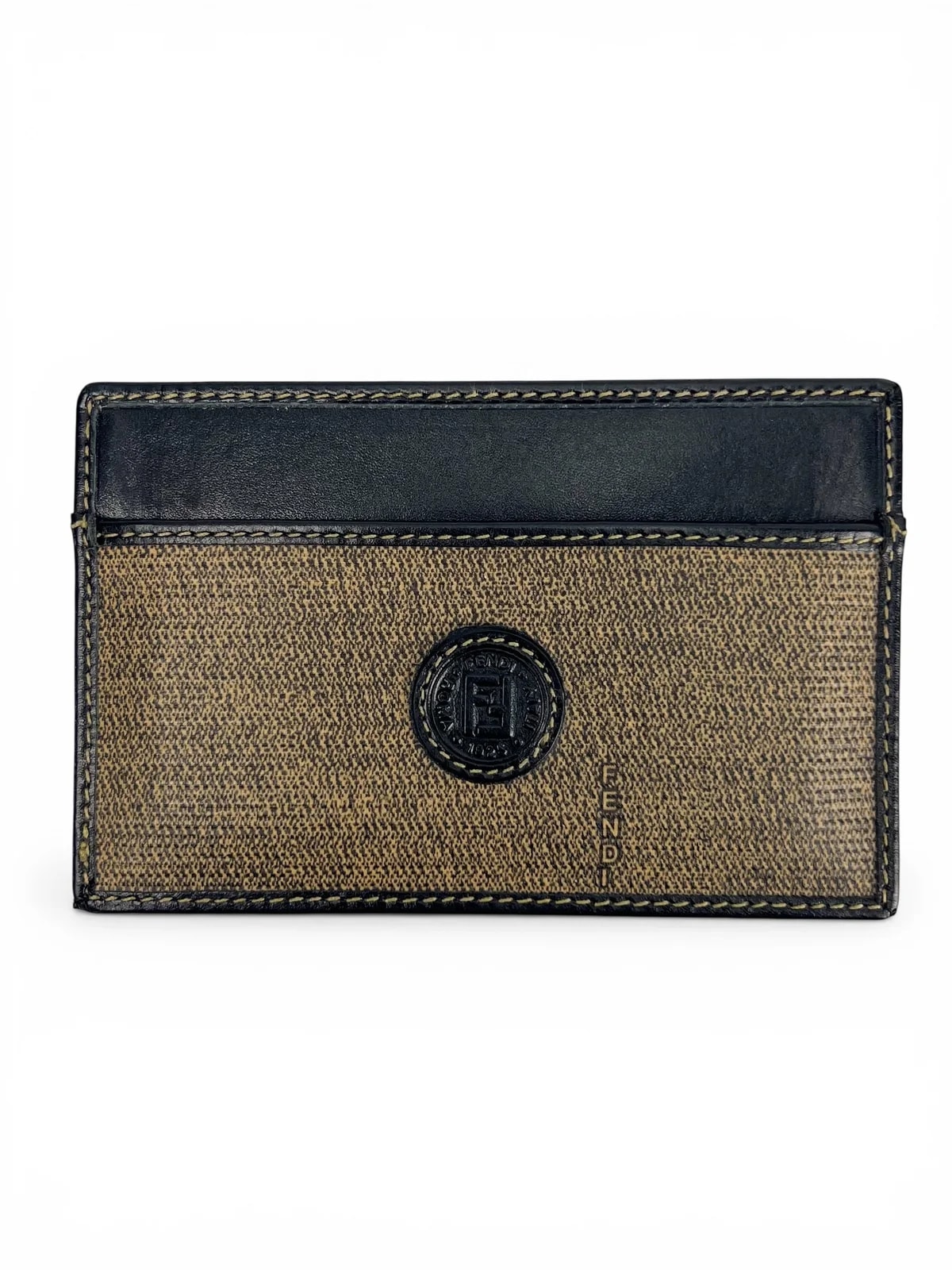 Fendi — Fendi Pequin Card Holder (Full Set) — Accessory — resale