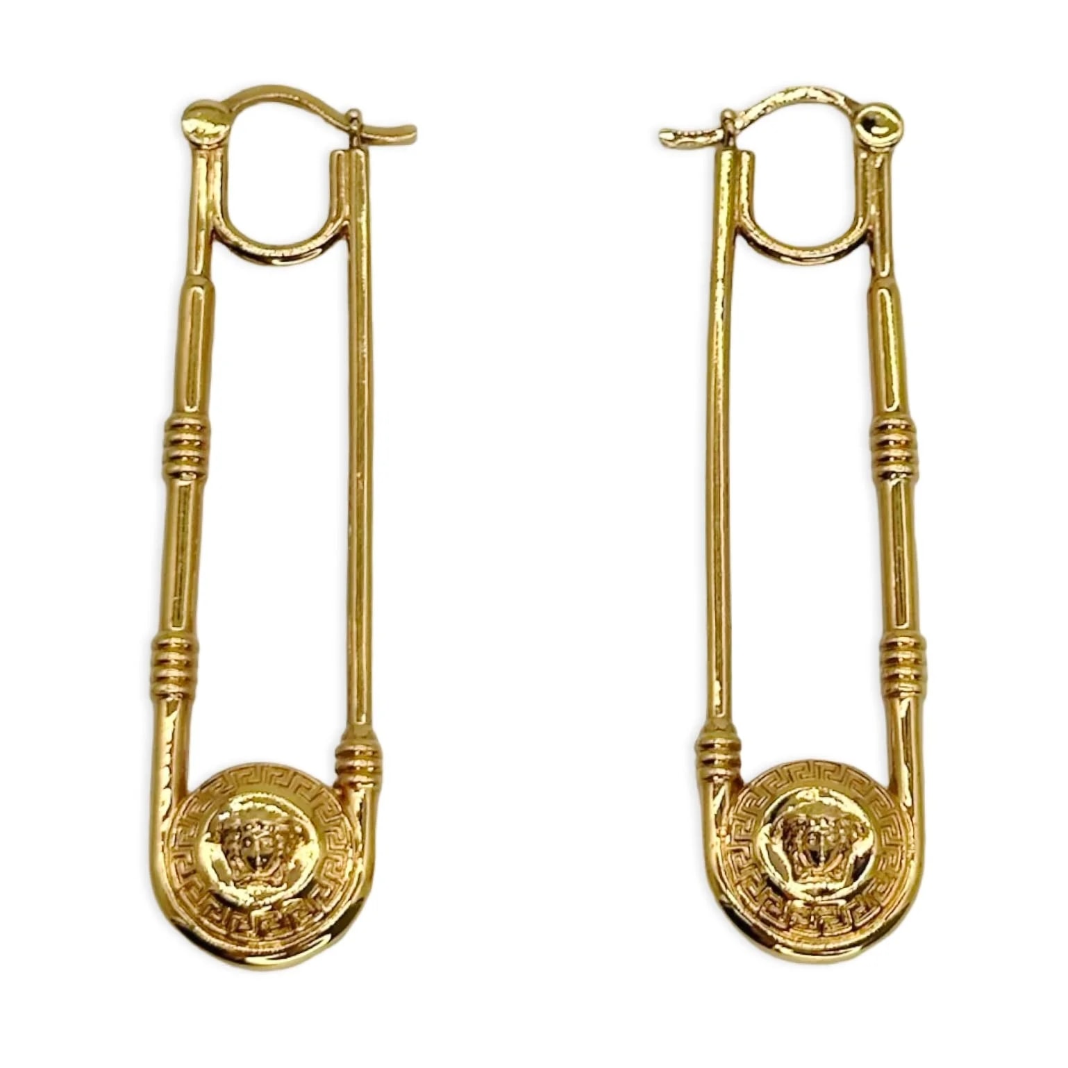 Luv Luxe Scottsdale — Versace Medusa Safety Pin Earrings — Accessory — resale