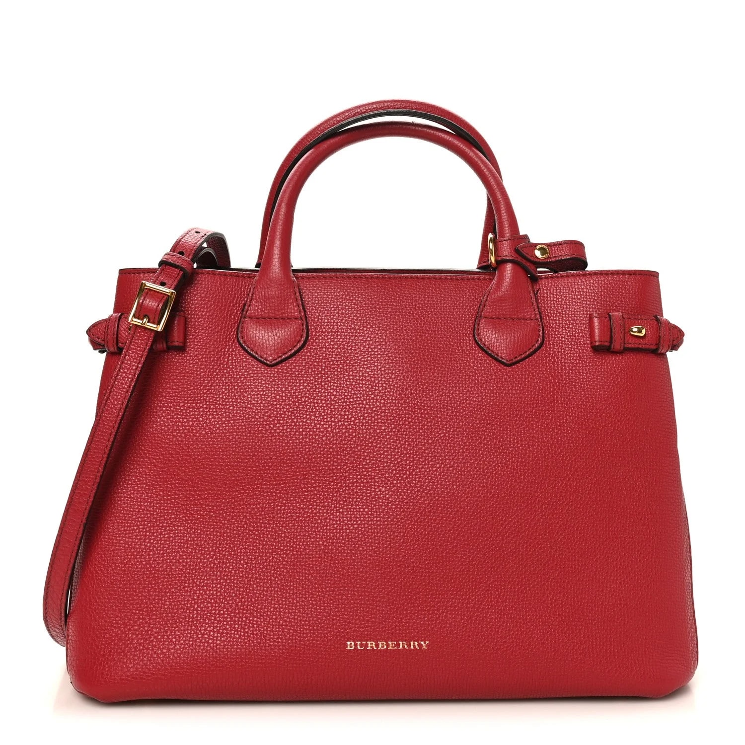 Burberry — Derby Medium Banner Russet — Handbag — resale