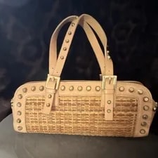 Fendi — Fendi Studded Woven Hardware Interior — Handbag — resale