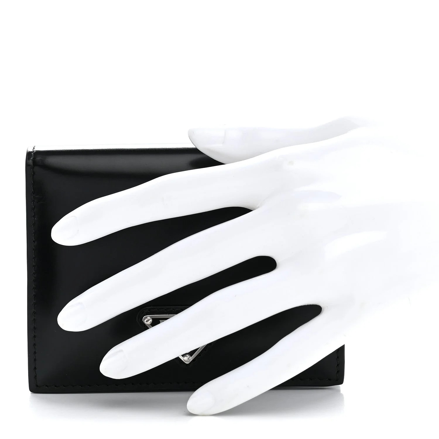 Brushed Small Triangle Bi-Fold Wallet 2