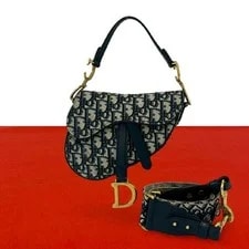 Dior — Christian Dior Saddle Trotter Pattern 2way Should — Handbag — resale