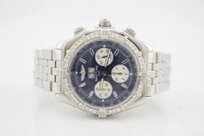 Breitling Crosswind Special Steel Blue Dial Diamond Encrusted 43mm A44355 3