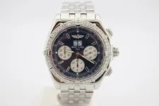 Breitling Crosswind Special Steel Blue Dial Diamond Encrusted 43mm A44355 4