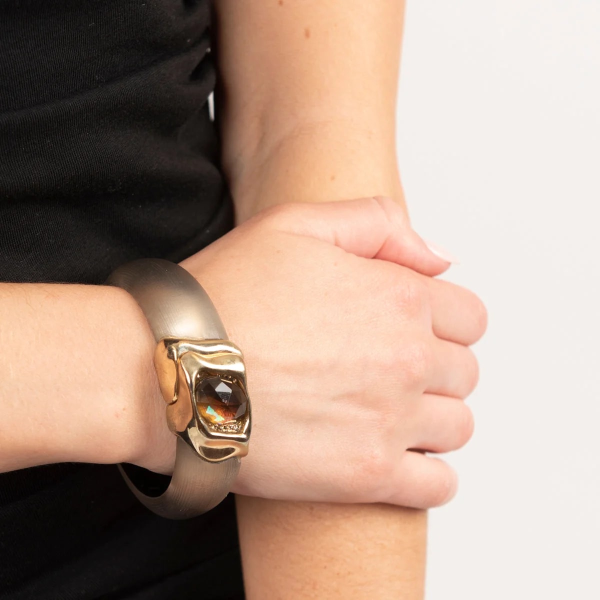 Alexis Bittar Large Hinged Lucite Bangle 2