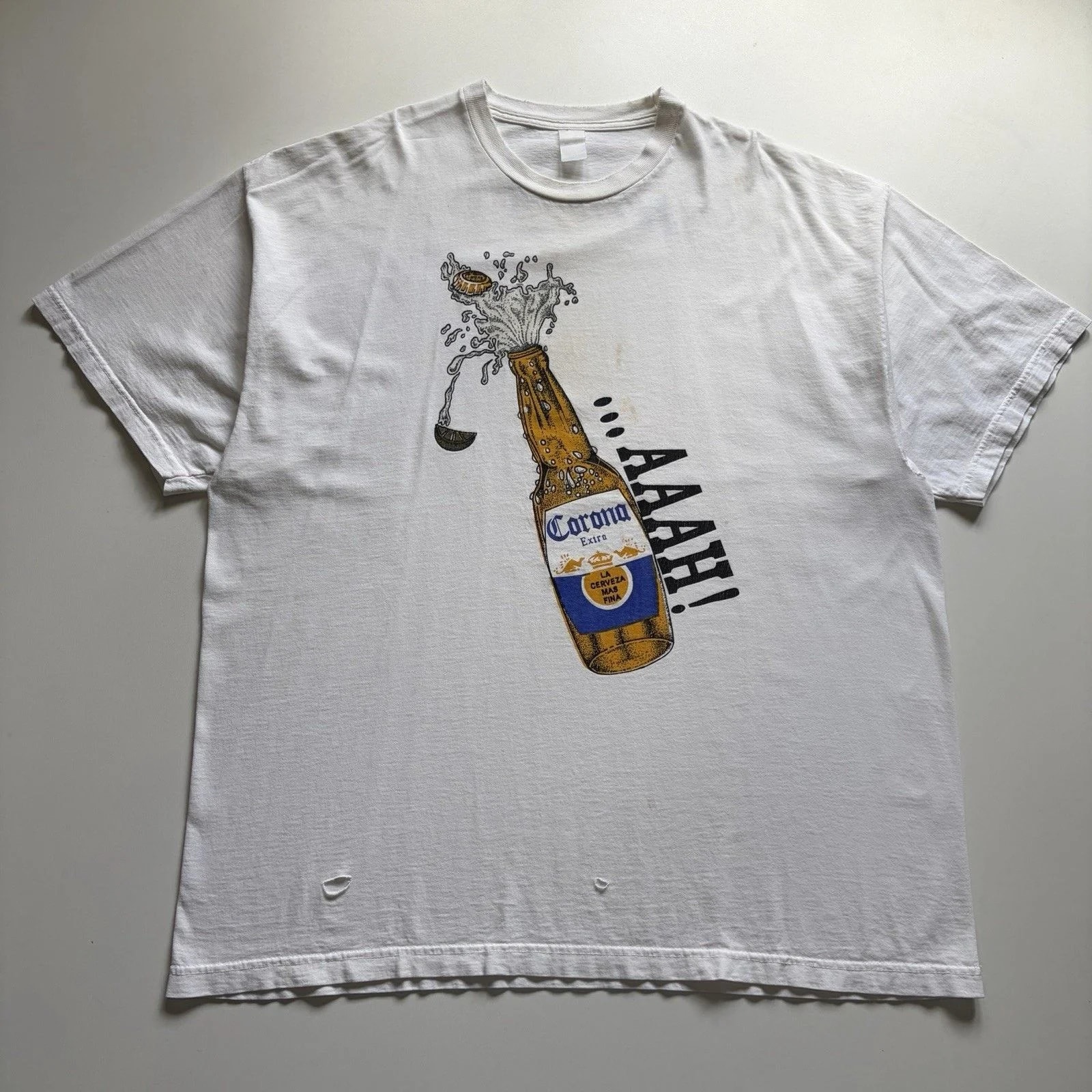 Corona Extra Beer Shirt XXL Mexico Distressed — streetwear — resale