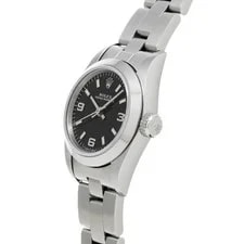 Rolex Oyster Perpetual 67180 24mm Stainless Steel Black #WW3689 2