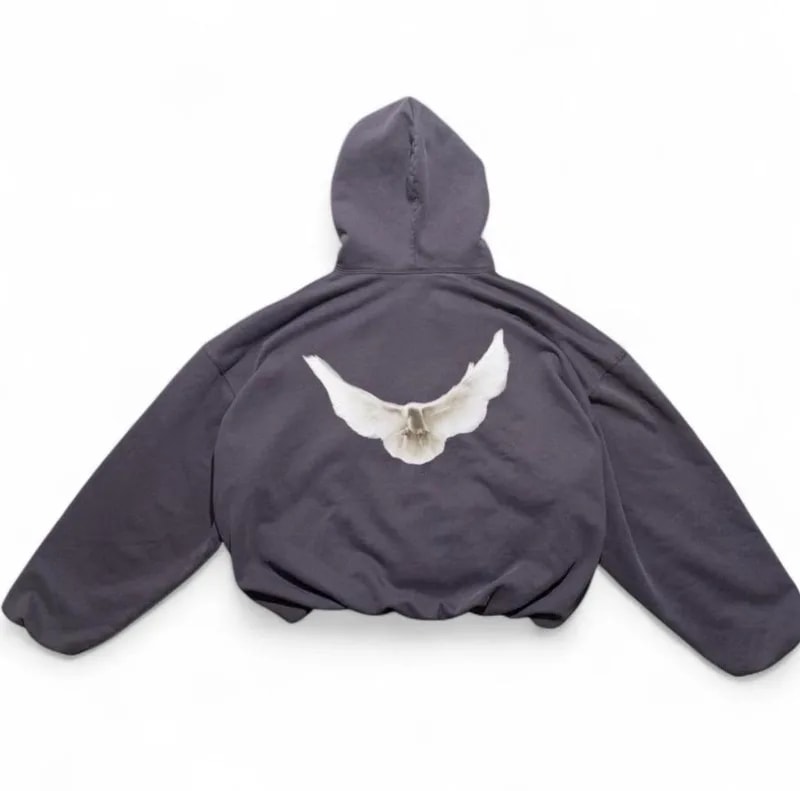 Yeezy Gap Balenciaga Dark Dove Hoodie 3