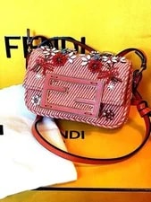 Fendi — Fendi Micro Bucket Nano Baguette Charm Flower Beaded — Handbag — resale